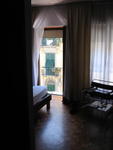 our hotel room 2:  view through the window