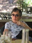 Gene contemplating the joys of life at Fattoria S.Donato