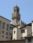 Tower of Palazzo Vecchio from behind the Uffizi Galleries