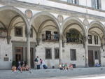 Piazza SS.Annunziata with the arcade across from the Ospedale 2