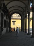 Piazza SS.Annunziata with the arcade across from the Ospedale 3