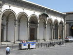 Piazza SS.Annunziata with the arcade across from the Ospedale 4
