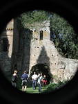 rome2001_kdk ninfa tower with shadow and people 1