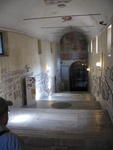 S.Agnese fuori le Mura:  stairway down to the basilica