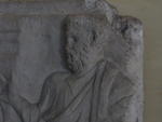 S.Agnese fuori le Mura:  Detail of a funerary sculpture