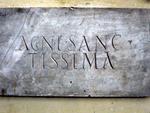 S.Agnese fuori le Mura:  Funerary Inscription
