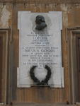 Plaque commemorating Nicholas Gogol