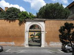 Entrance to garden of the Knights of the Holy Sepulchre
