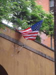 Casa S.Maria dell'Umilta':  American Flag over the main entrance