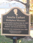 Amelia Earhart Birthplace Plaque