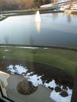Morning Window View V, with Fountain